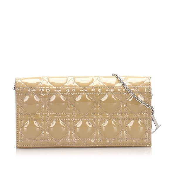 Christian Dior Cannage Patent Leather Wallet - Picture 1 of 10